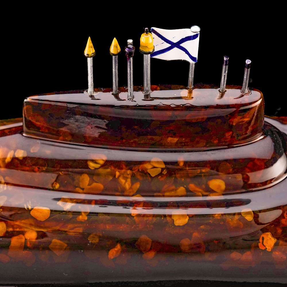 Бар из янтаря «Макет подводной лодки» - интернет магазин Русь Велика я фото 5