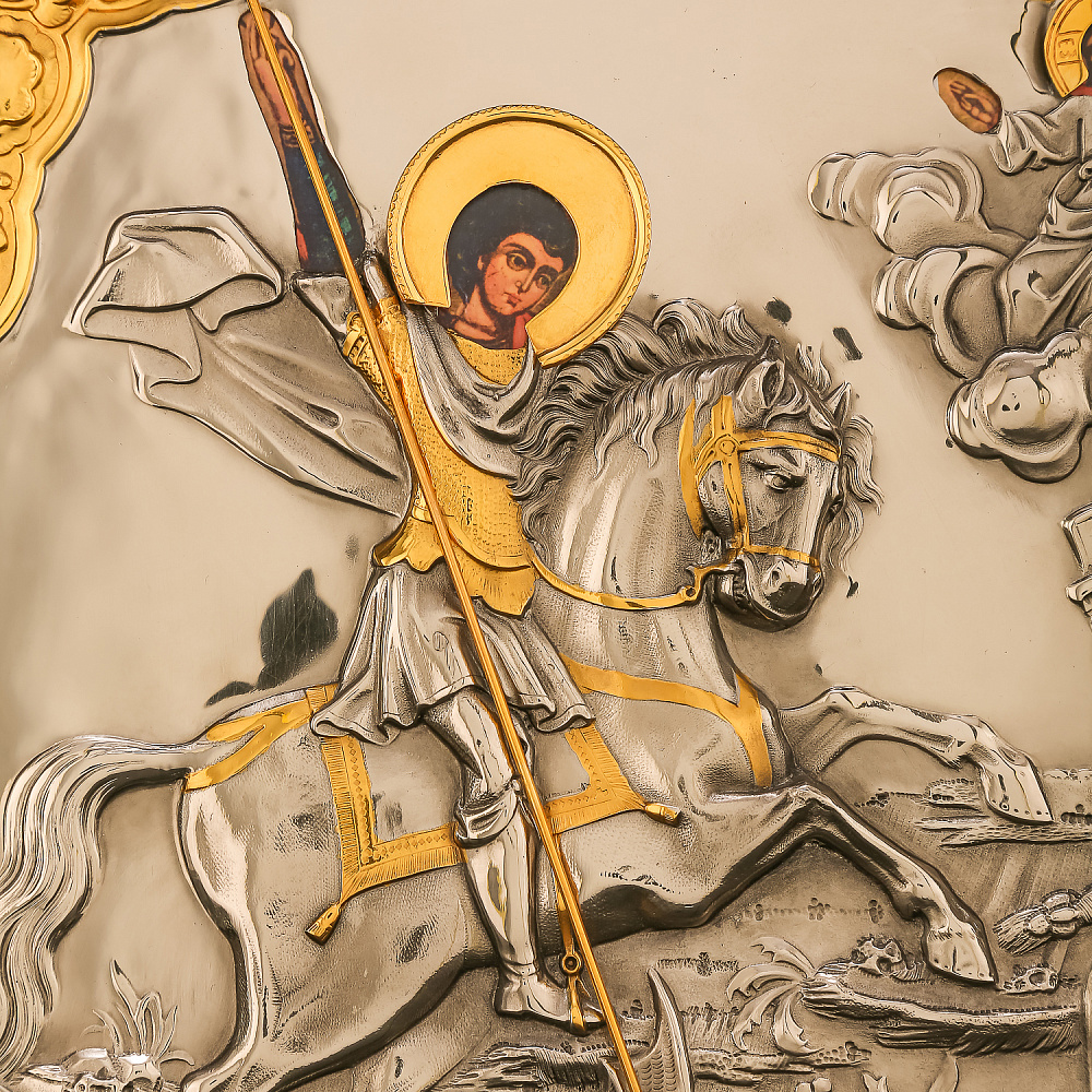 Икона «Георгий Победоносец» 39х34 см - интернет магазин Русь Велика я фото 2