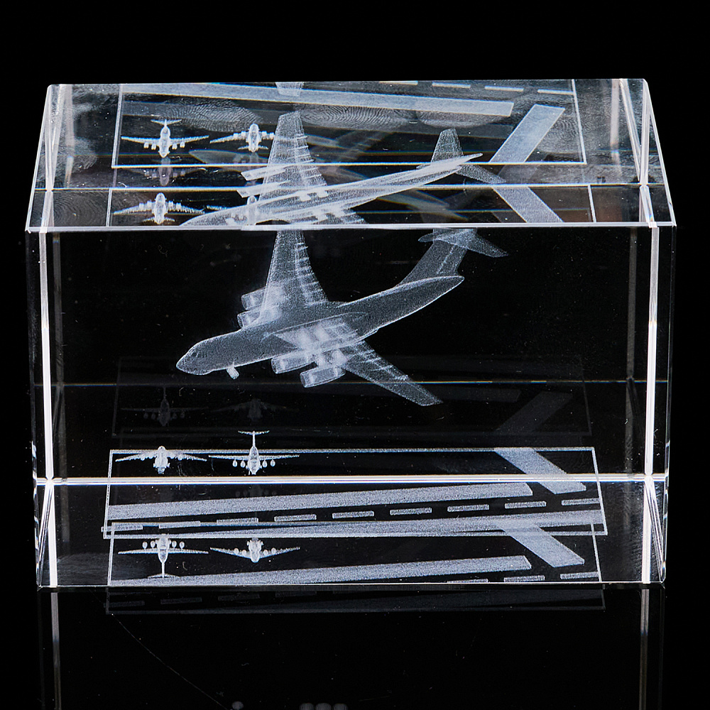 Лазерная графика. Куб «Военно-транспортный самолет» - интернет магазин Русь Велика я 