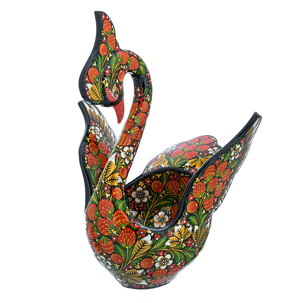 Братина «Лебедь». Хохлома - интернет магазин Русь Велика я фото 2