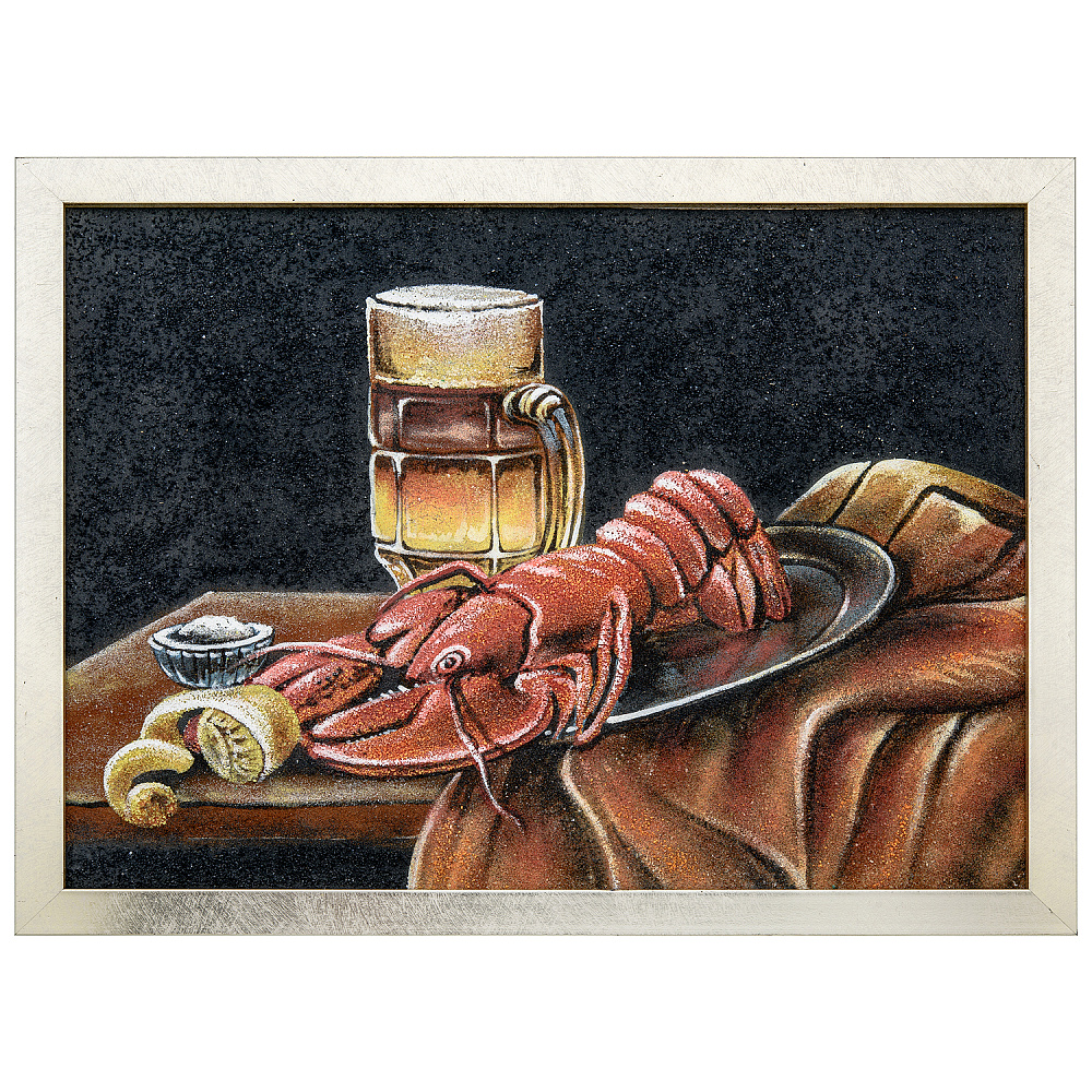 Картина с каменной крошкой «Рак» 30х40 см - интернет магазин Русь Велика я 