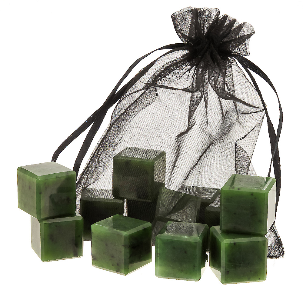 Набор камней для виски из нефрита. 12 штук - интернет магазин Русь Велика я фото 3