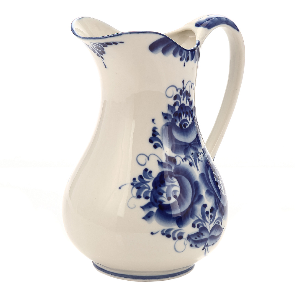 Кувшин «Аннушка». Гжель - интернет магазин Русь Велика я фото 1
