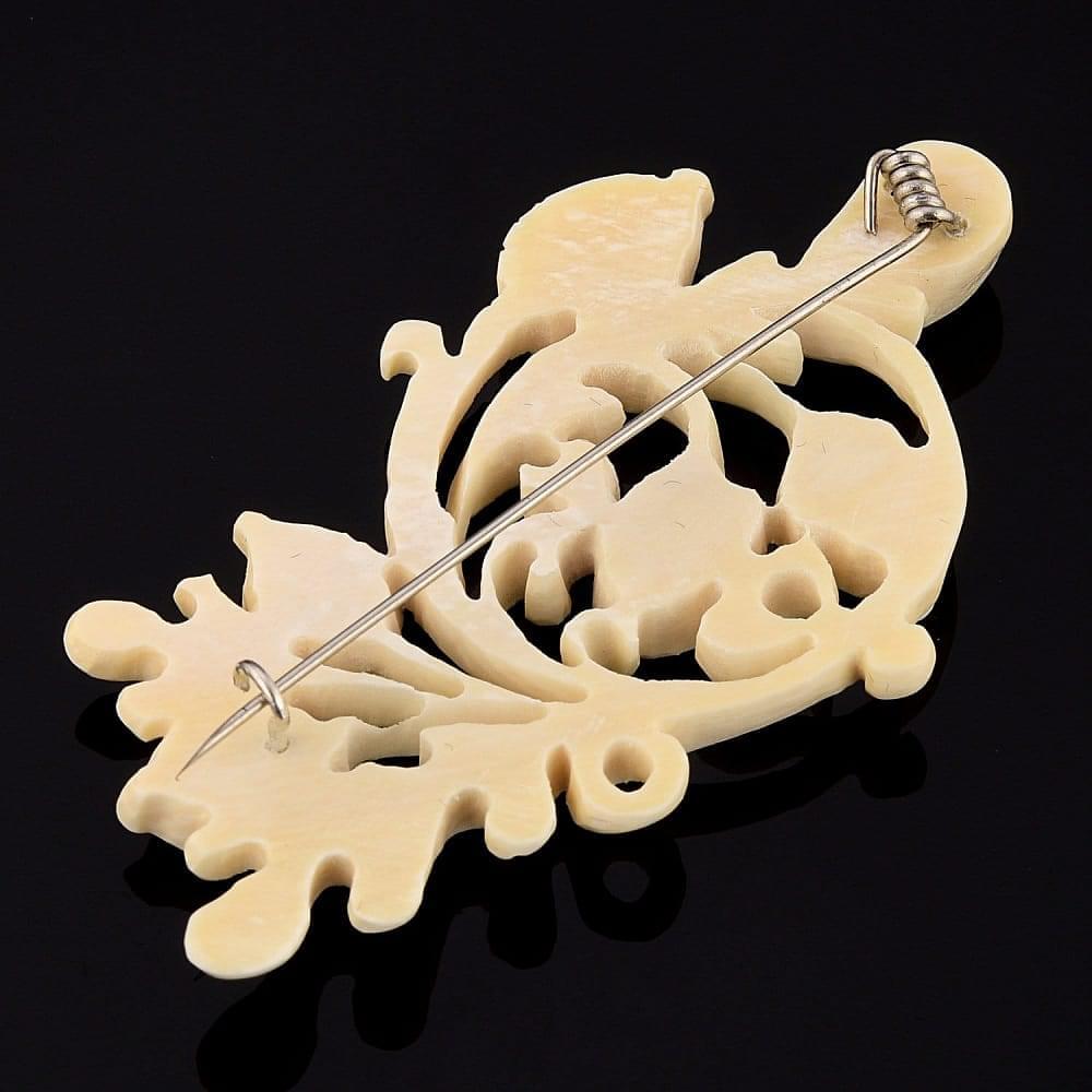 Брошь из бивня мамонта «Желуди» - интернет магазин Русь Велика я фото 1