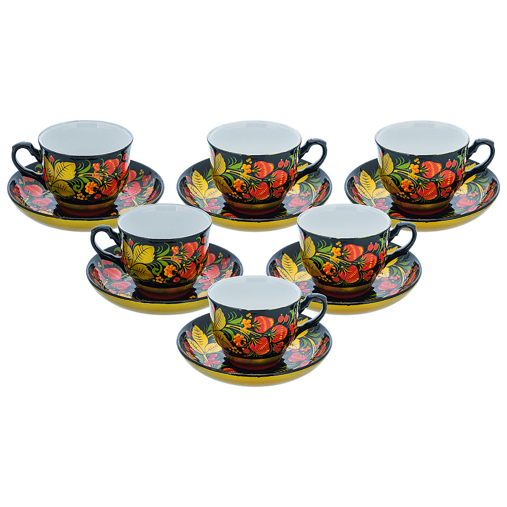 Самовар электрический 3 л с сервизом «Клубника». Хохлома - интернет магазин Русь Велика я фото 7