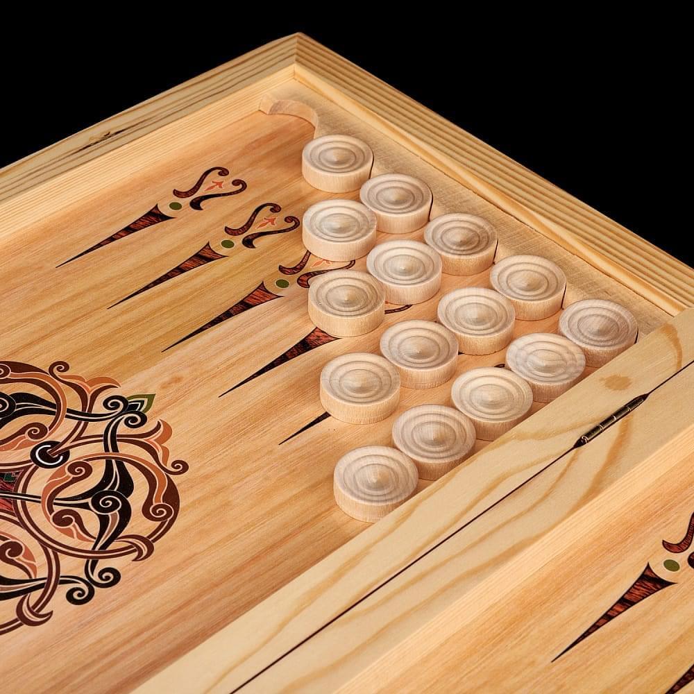 Нарды деревянные с иллюстрацией «Лошади» - интернет магазин Русь Велика я фото 4