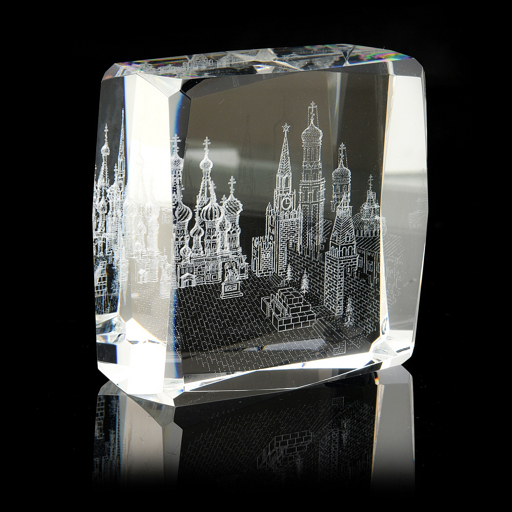 Лазерная графика. Статуэтка «Храм Василия Блаженного» - интернет магазин Русь Велика я 