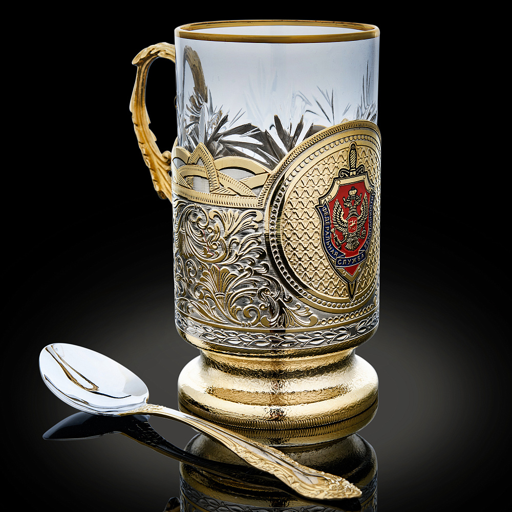 Подстаканник «ФСБ». Златоуст - интернет магазин Русь Велика я 