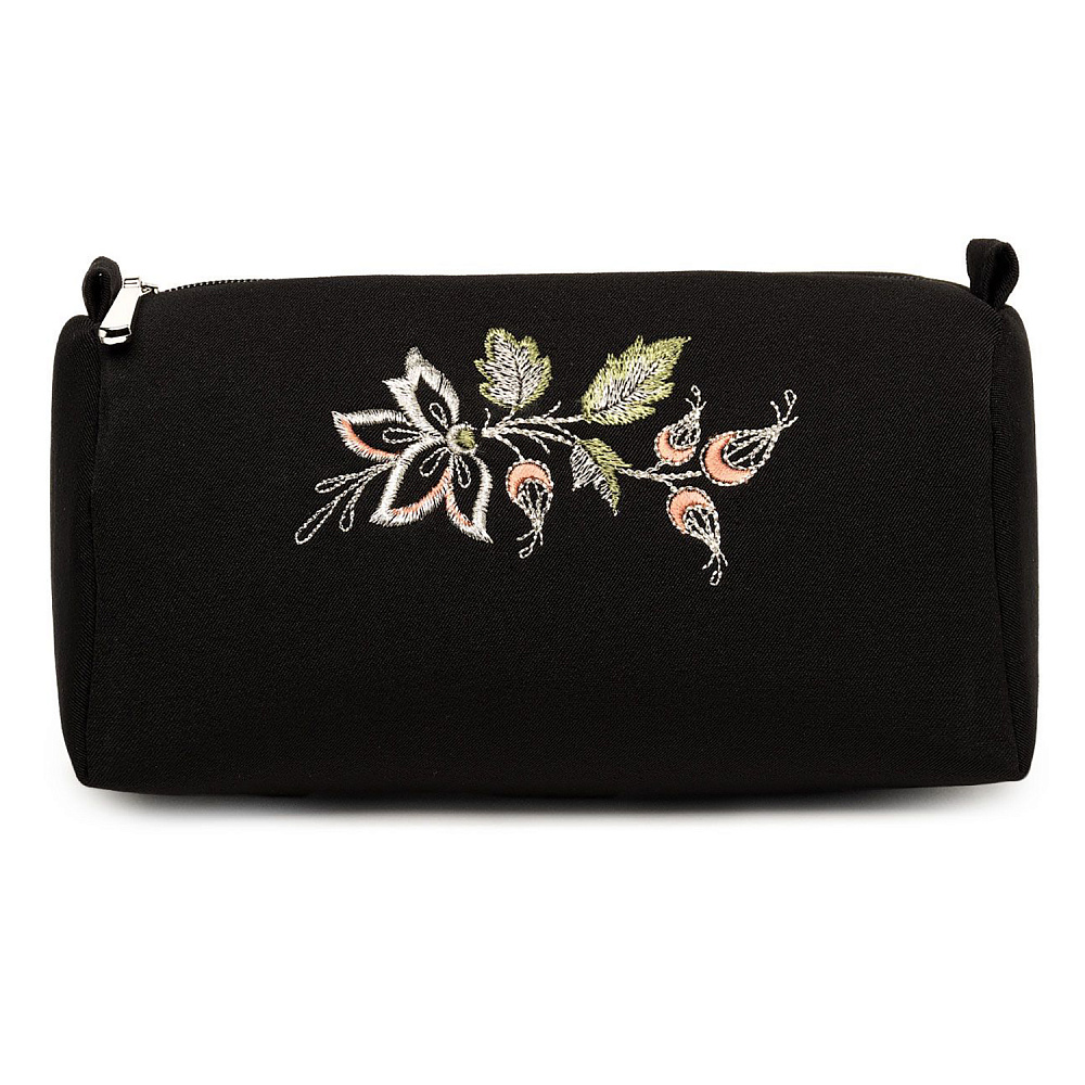 Косметичка «Шиповник». Черная с вышивкой - интернет магазин Русь Велика я фото 1