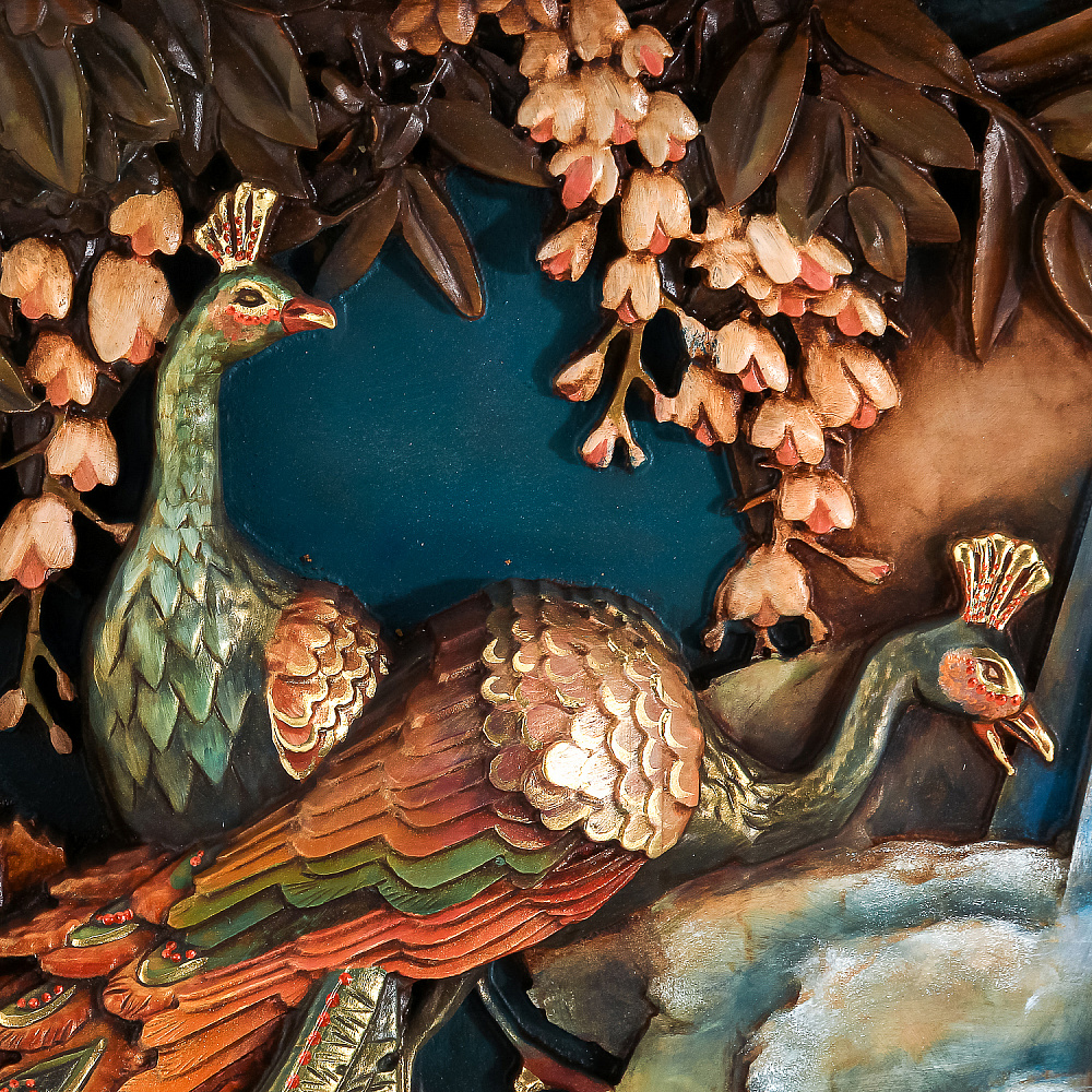 Панно из дерева «Павлины» 90х67,5 см - интернет магазин Русь Велика я фото 2