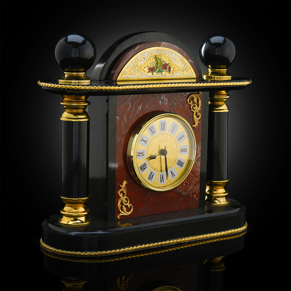 Часы настольные «Бабочка». Златоуст - интернет магазин Русь Велика я 