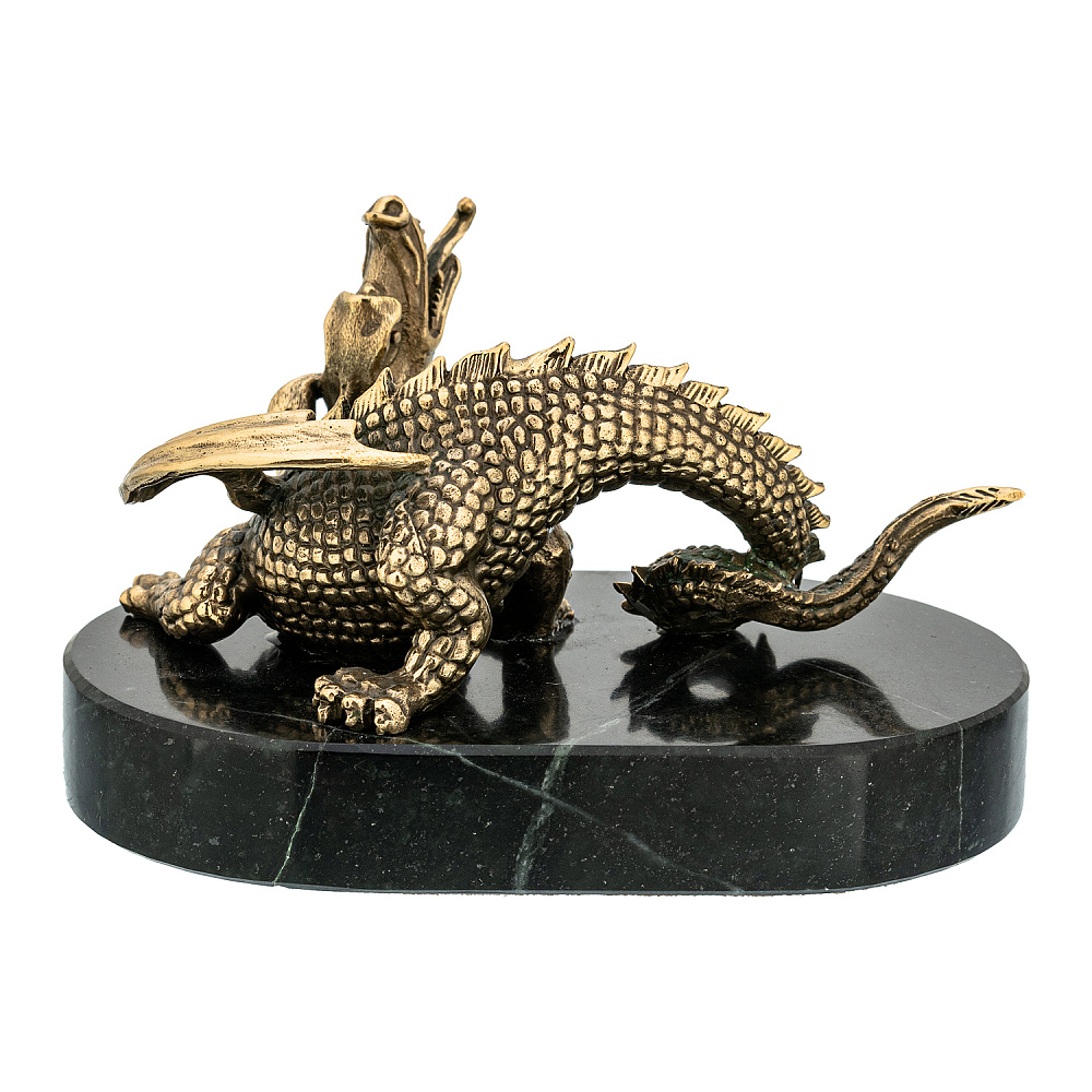 Бронзовая статуэтка «Западный дракон» - интернет магазин Русь Велика я фото 2