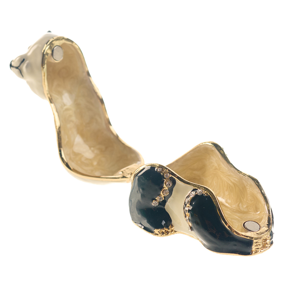 Шкатулка «Панда». Традиции Фаберже - интернет магазин Русь Велика я фото 3