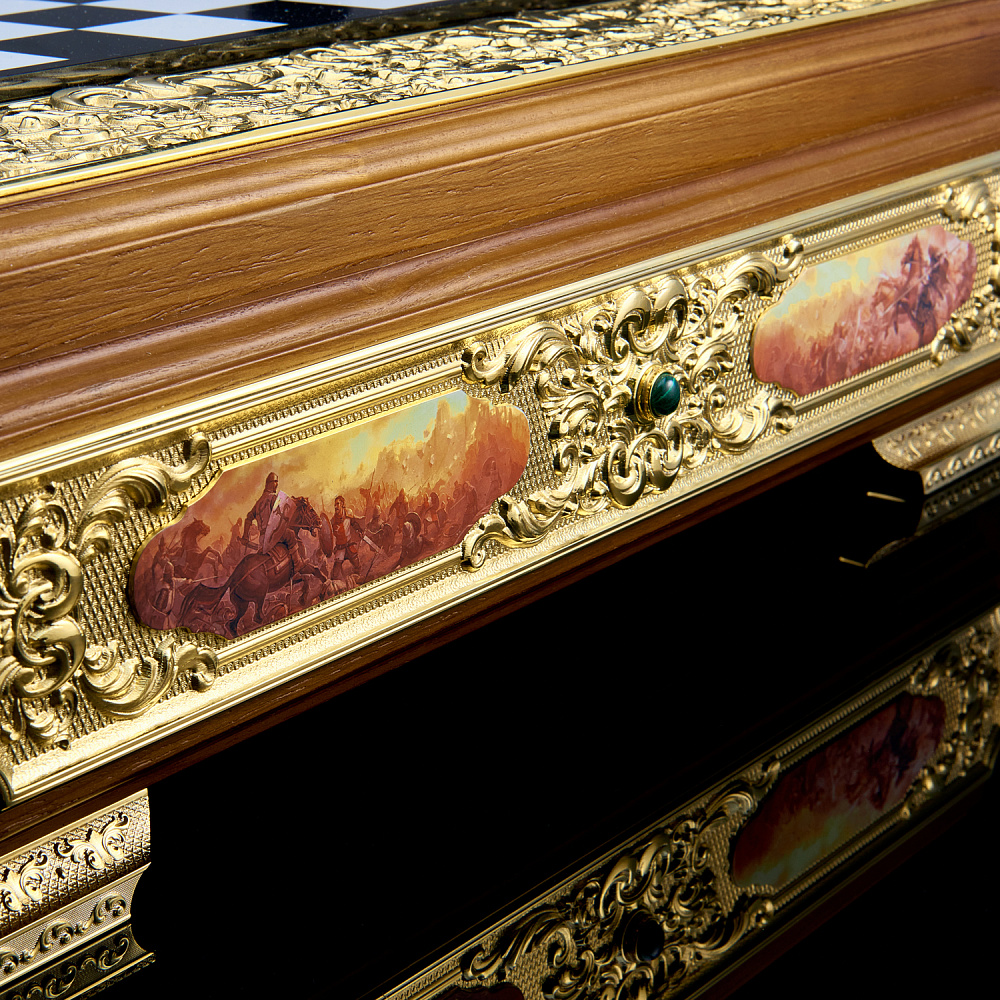 Шахматы из натурального камня «Баталия» Златоуст - интернет магазин Русь Велика я фото 5