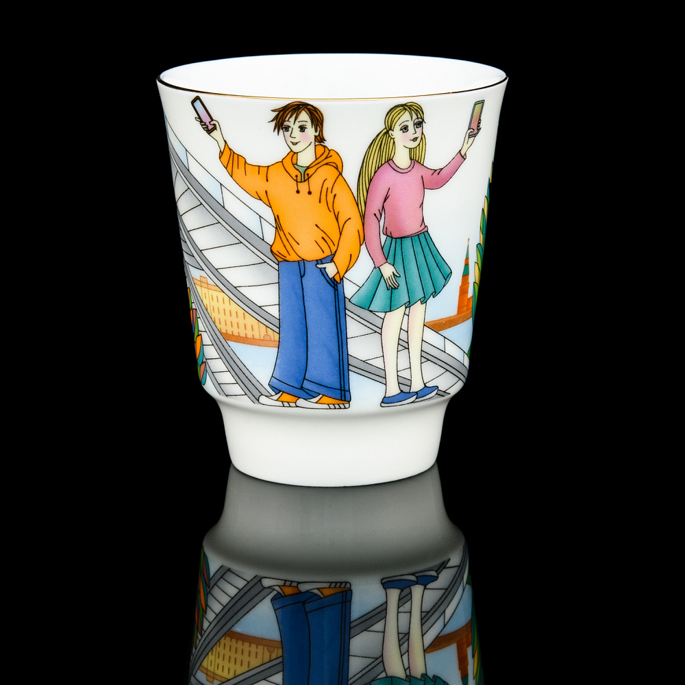 Кофейная пара 165 мл «Парк Зарядье». Форма «Майская». ИФЗ - интернет магазин Русь Велика я фото 3