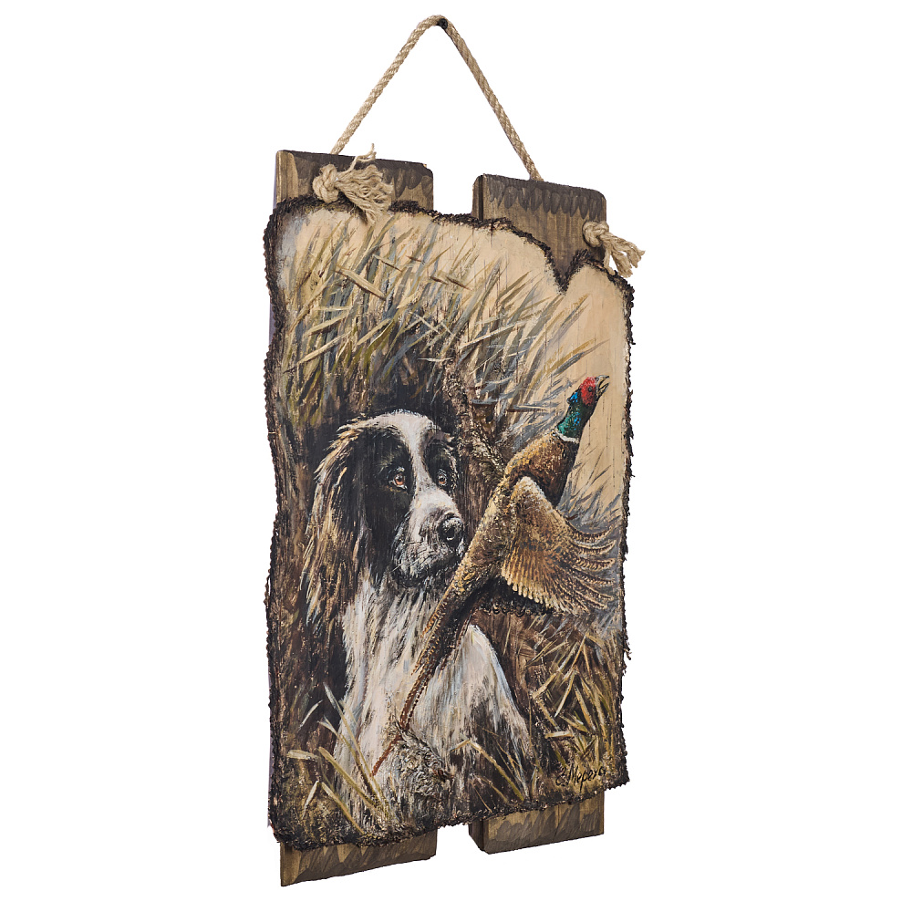 Картина на бересте «Охота на фазана» 37х57 см - интернет магазин Русь Велика я фото 2