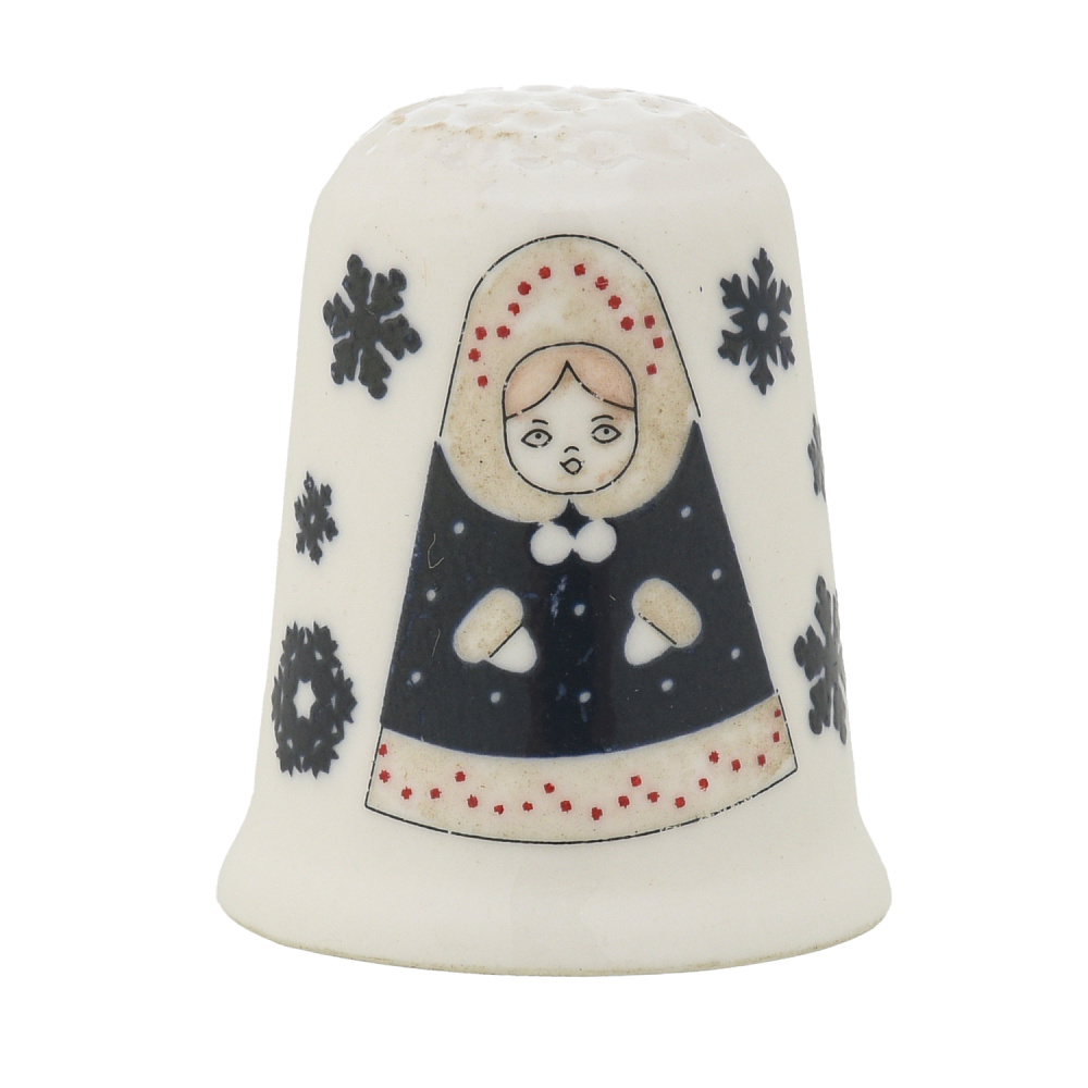 Наперсток фарфоровый «С Новым годом» - интернет магазин Русь Велика я фото 1
