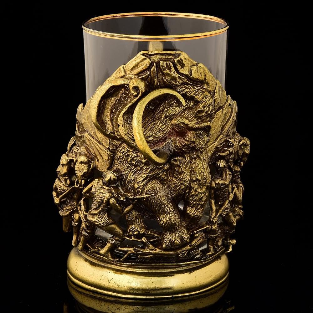 Подстаканник «Охота на мамонта» - интернет магазин Русь Велика я 