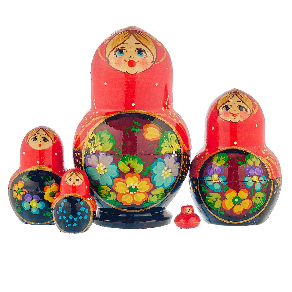 Матрешка «Райский сад» 5 мест - интернет магазин Русь Велика я 