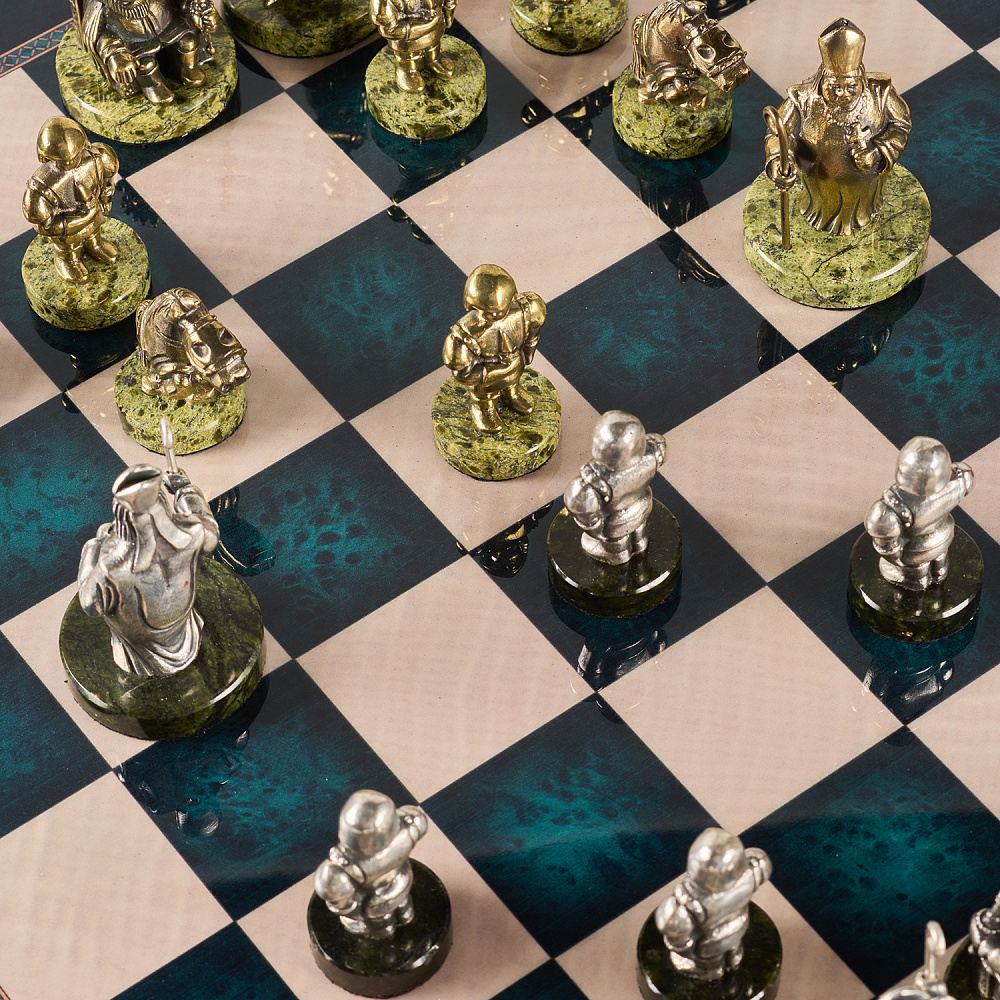 Шахматы с фигурами из бронзы «Европа» 48х48 см - интернет магазин Русь Велика я фото 12