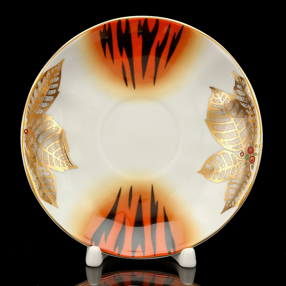 Чайная пара 250 мл «Пуансеттия». Форма «Тюльпан». ИФЗ - интернет магазин Русь Велика я фото 5