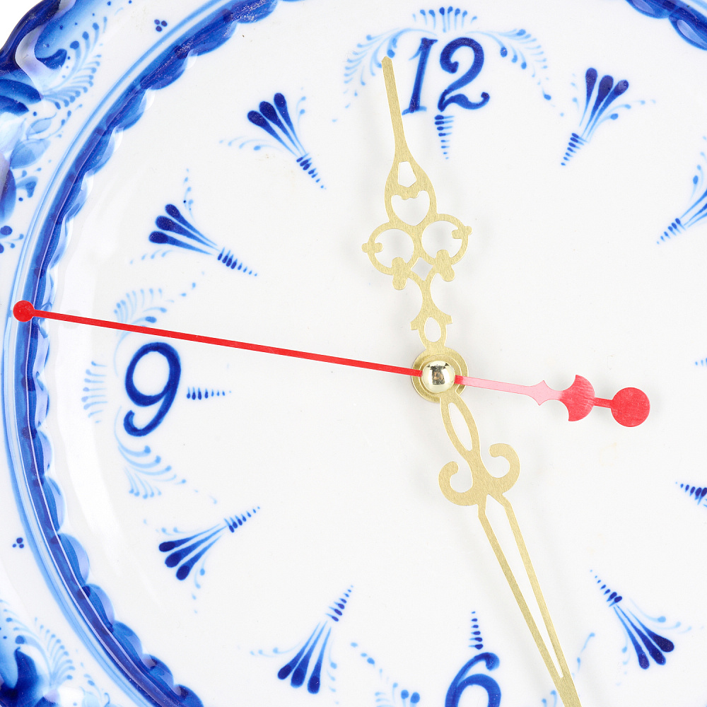 Часы настенные «Звезда». Гжель - интернет магазин Русь Велика я фото 2
