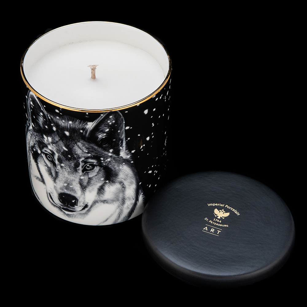 Свеча ароматическая «Тотем. Волк». Аромат «Тиковое дерево». ИФЗ - интернет магазин Русь Велика я фото 1