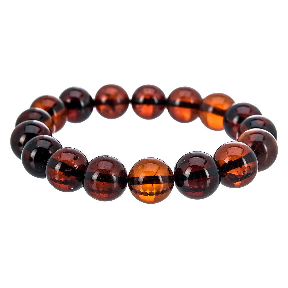 Браслет из натурального янтаря «Шары» - интернет магазин Русь Велика я фото 2