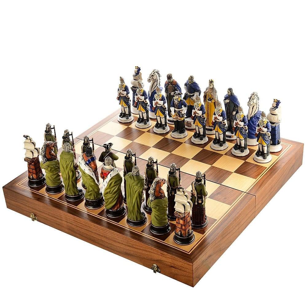 Шахматы из фарфора коллекционные  «Петр под Полтавой» эксклюзив - интернет магазин Русь Велика я 