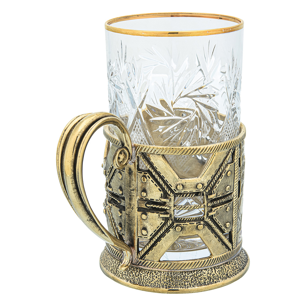 Подстаканник латунный «Энергия» - интернет магазин Русь Велика я фото 3