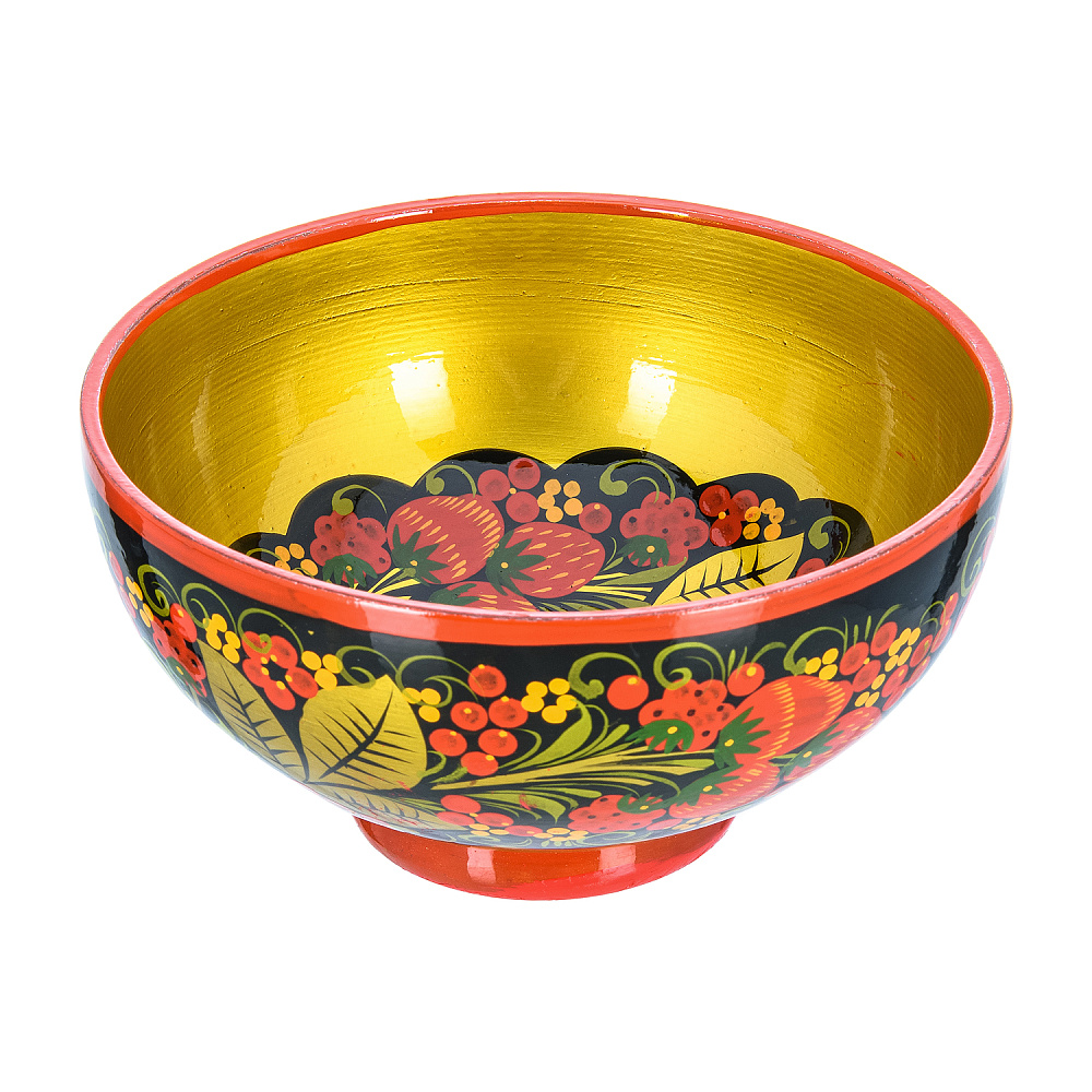 Чашка «Клубника». Хохлома - интернет магазин Русь Велика я фото 2