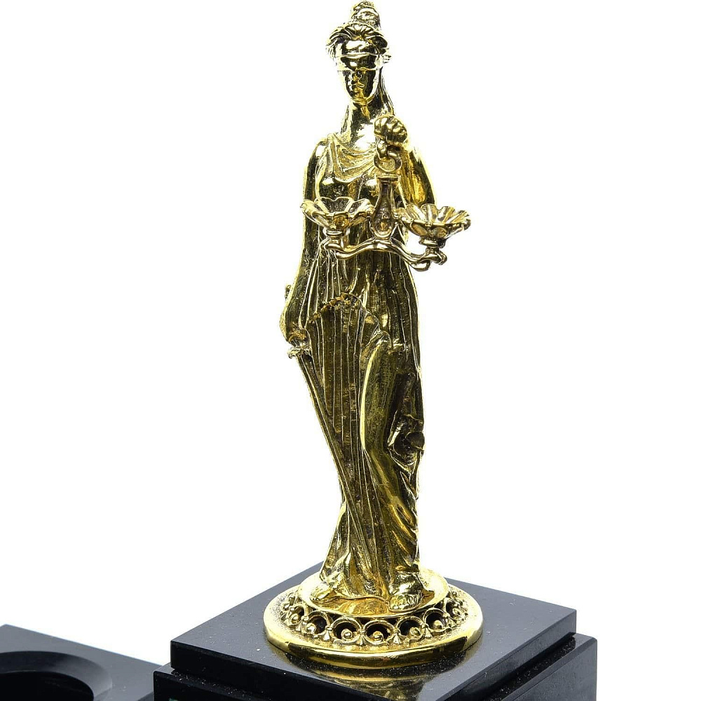 Настольный набор для руководителя «Фемида» с часами - интернет магазин Русь Велика я фото 2