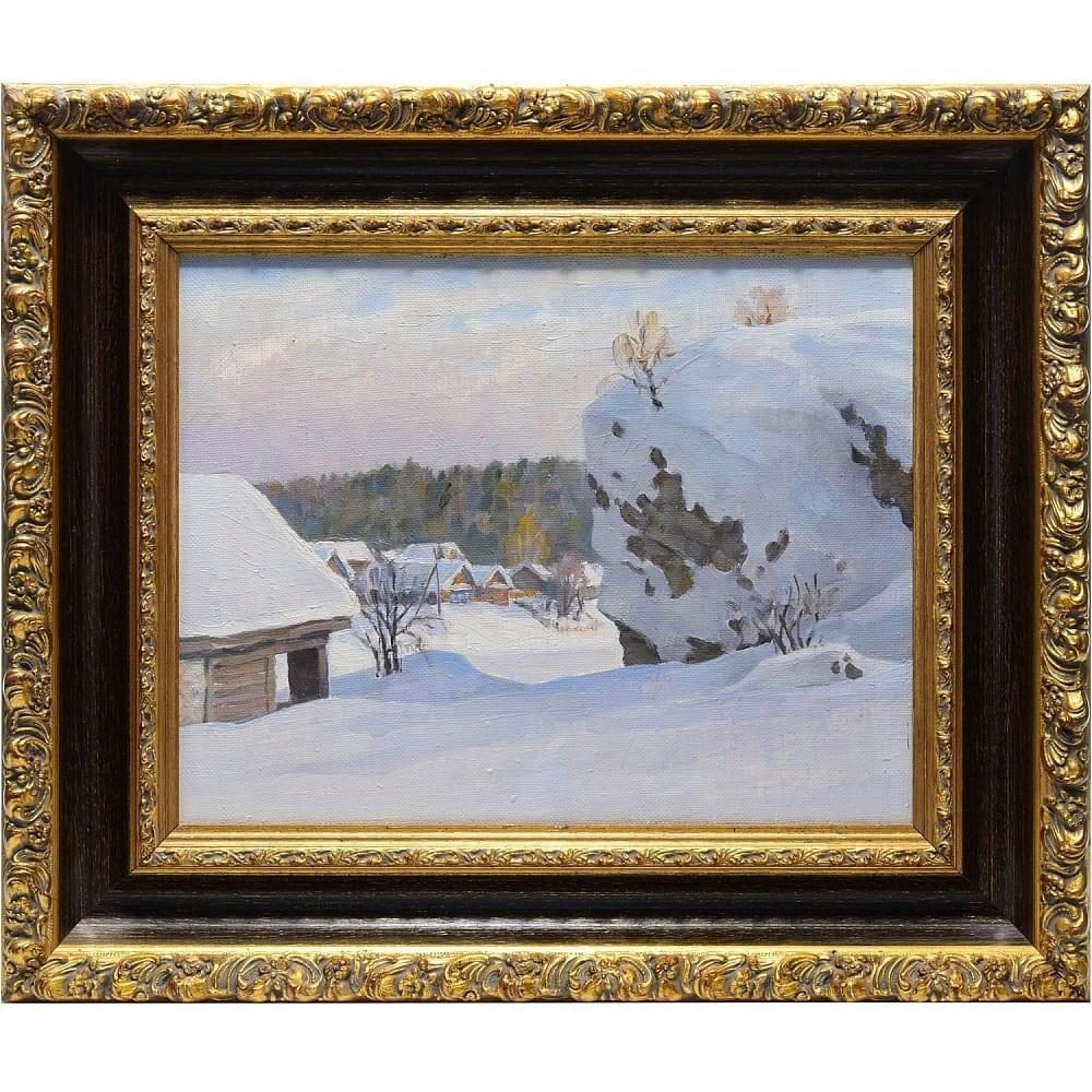 Картина «Обилие снега» (Шуршин Г.) 44 х 35 см - интернет магазин Русь Велика я 