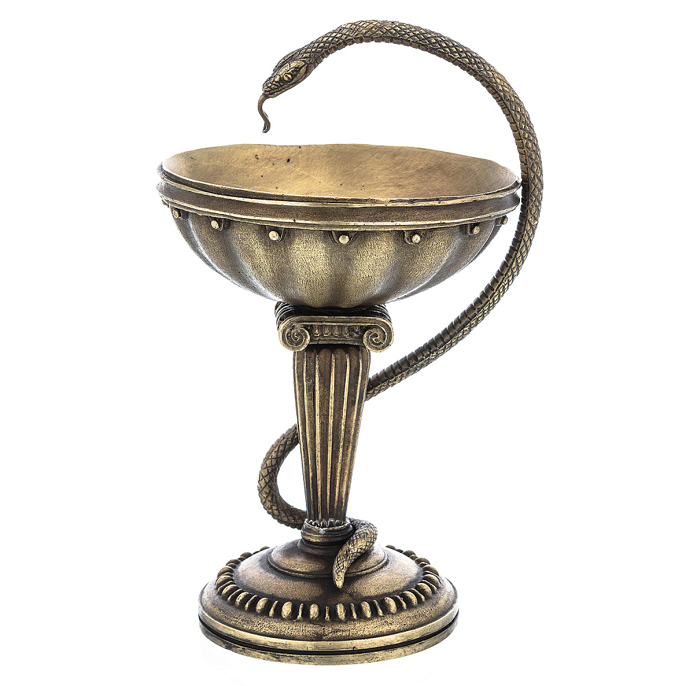 Бронзовая скульптура «Медицинская чаша» - интернет магазин Русь Велика я 