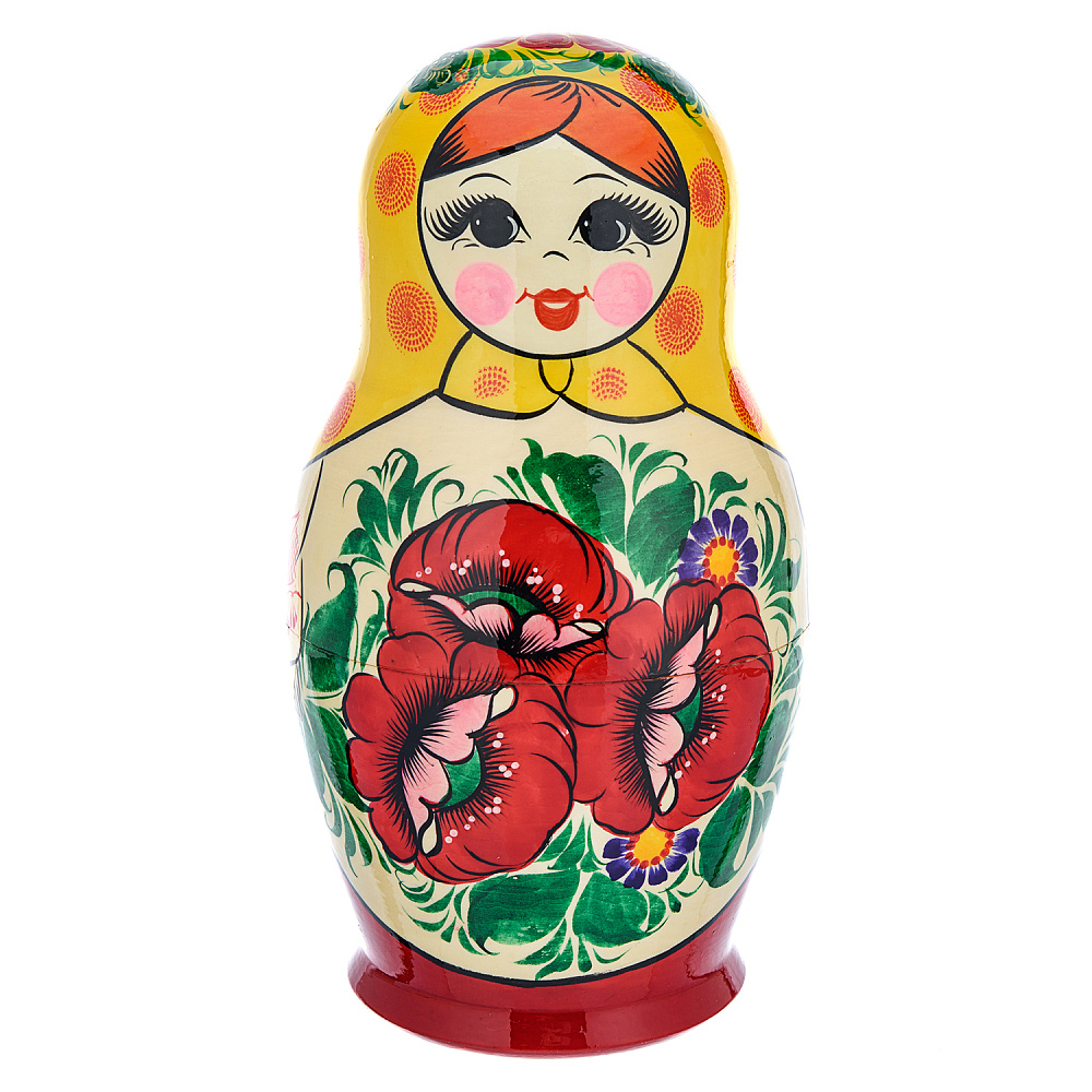 Матрешка Семеновская «Россиянка» 10 мест - интернет магазин Русь Велика я фото 1