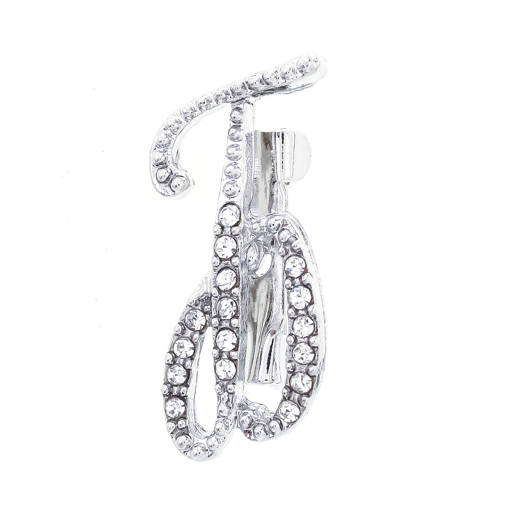 Брошь со стразами «Буква Б» - интернет магазин Русь Велика я 