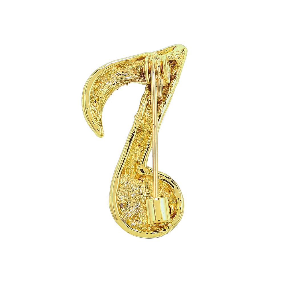 Брошь со стразами «Нота» - интернет магазин Русь Велика я фото 1