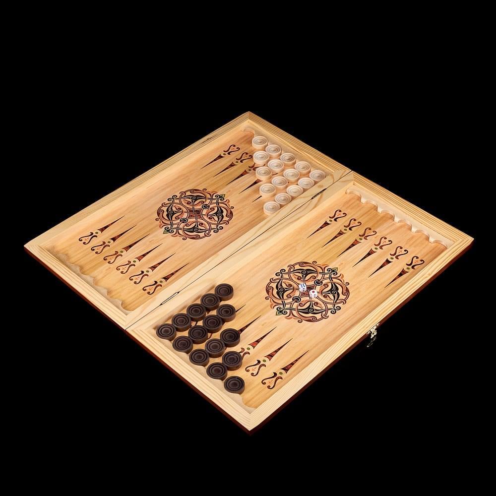 Нарды деревянные с иллюстрацией «Лошади» - интернет магазин Русь Велика я фото 3