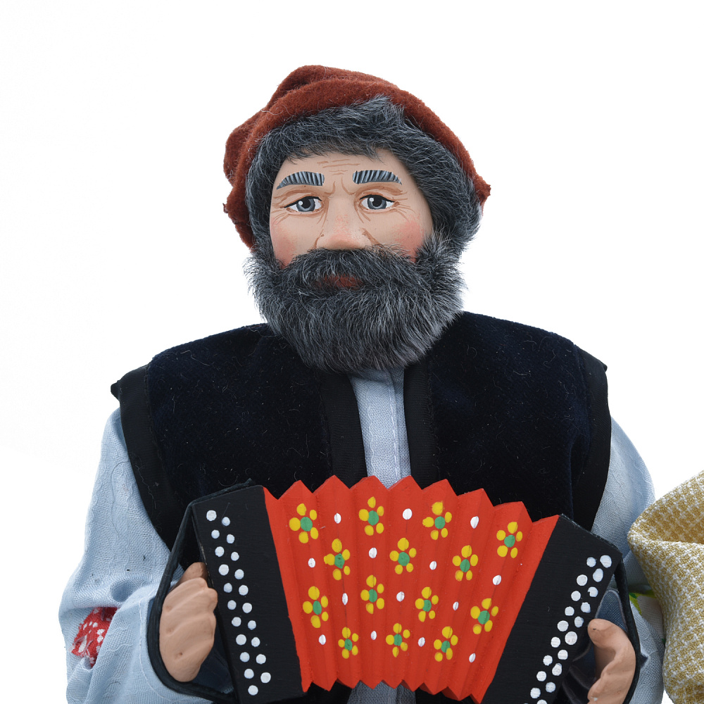 Коллекционные куклы ручной работы «Дед с бабкой на лавочке» - интернет магазин Русь Велика я фото 3