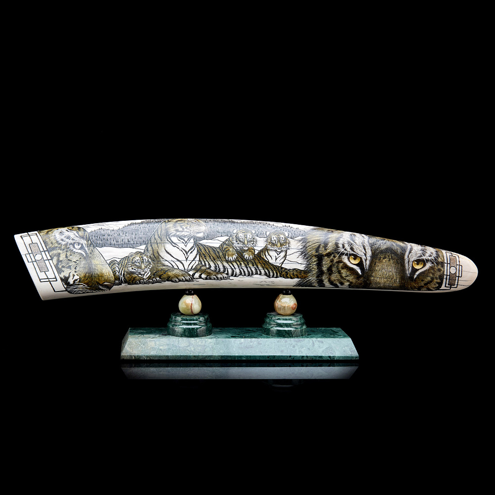 Композиция из кости «Тигры» - интернет магазин Русь Велика я фото 5