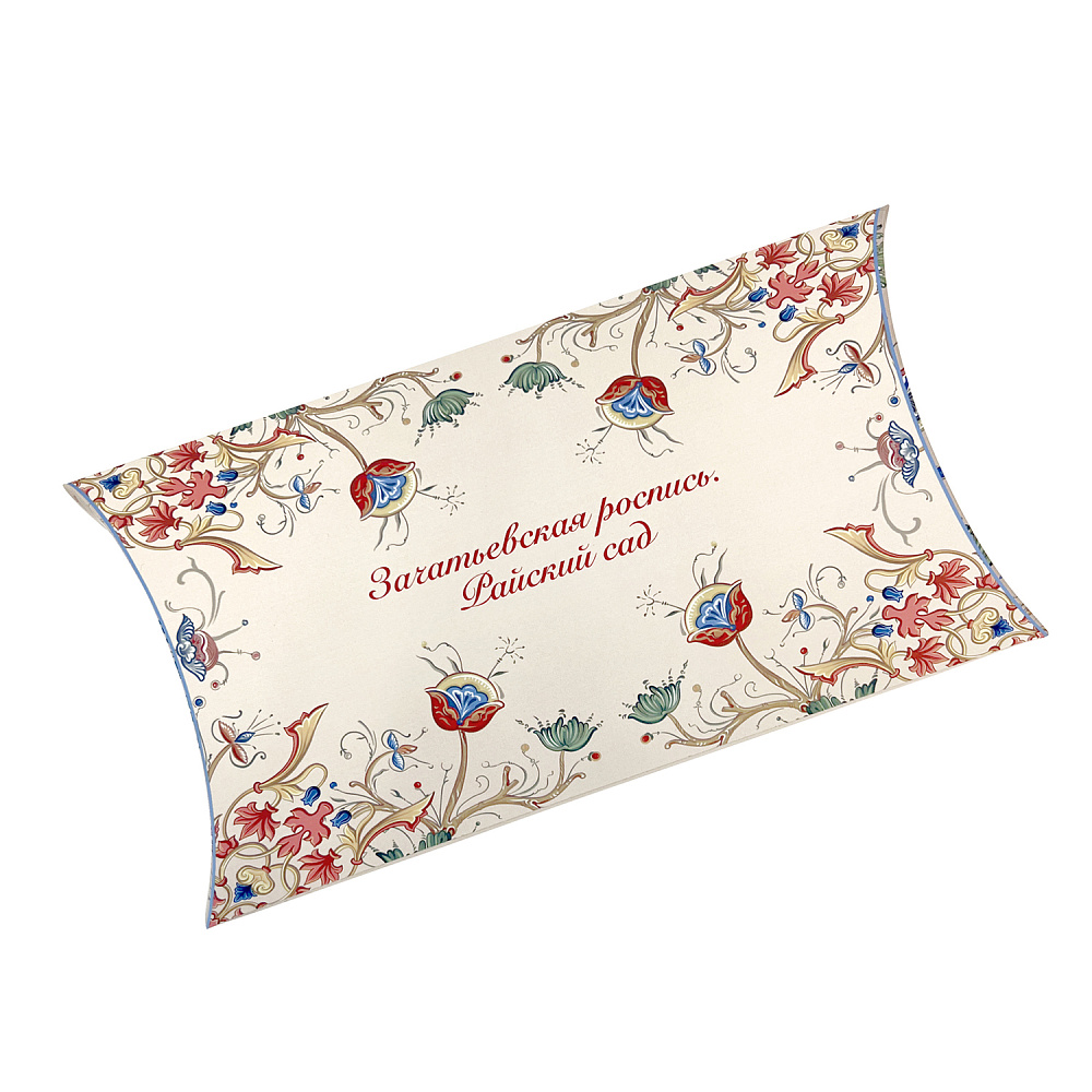 Платок шелковый «Зачатьевская монастырская роспись» 90х90 см - интернет магазин Русь Велика я фото 5