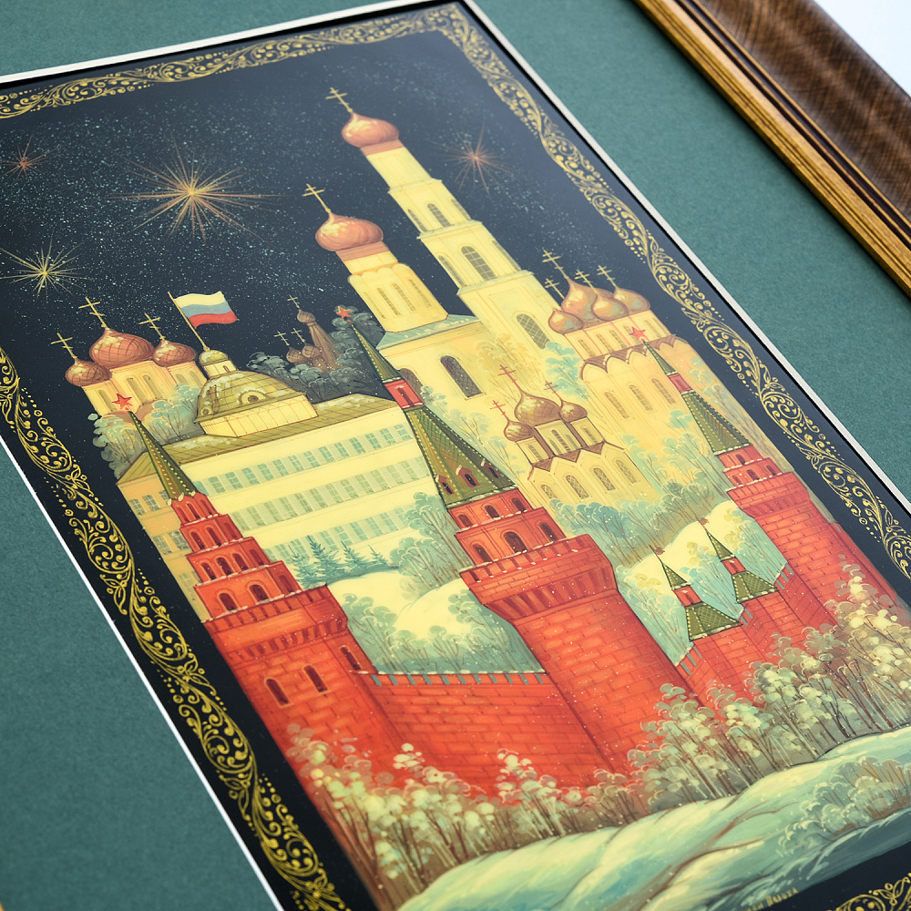 Панно с художественной росписью «Москва» 42х33 см - интернет магазин Русь Велика я фото 1