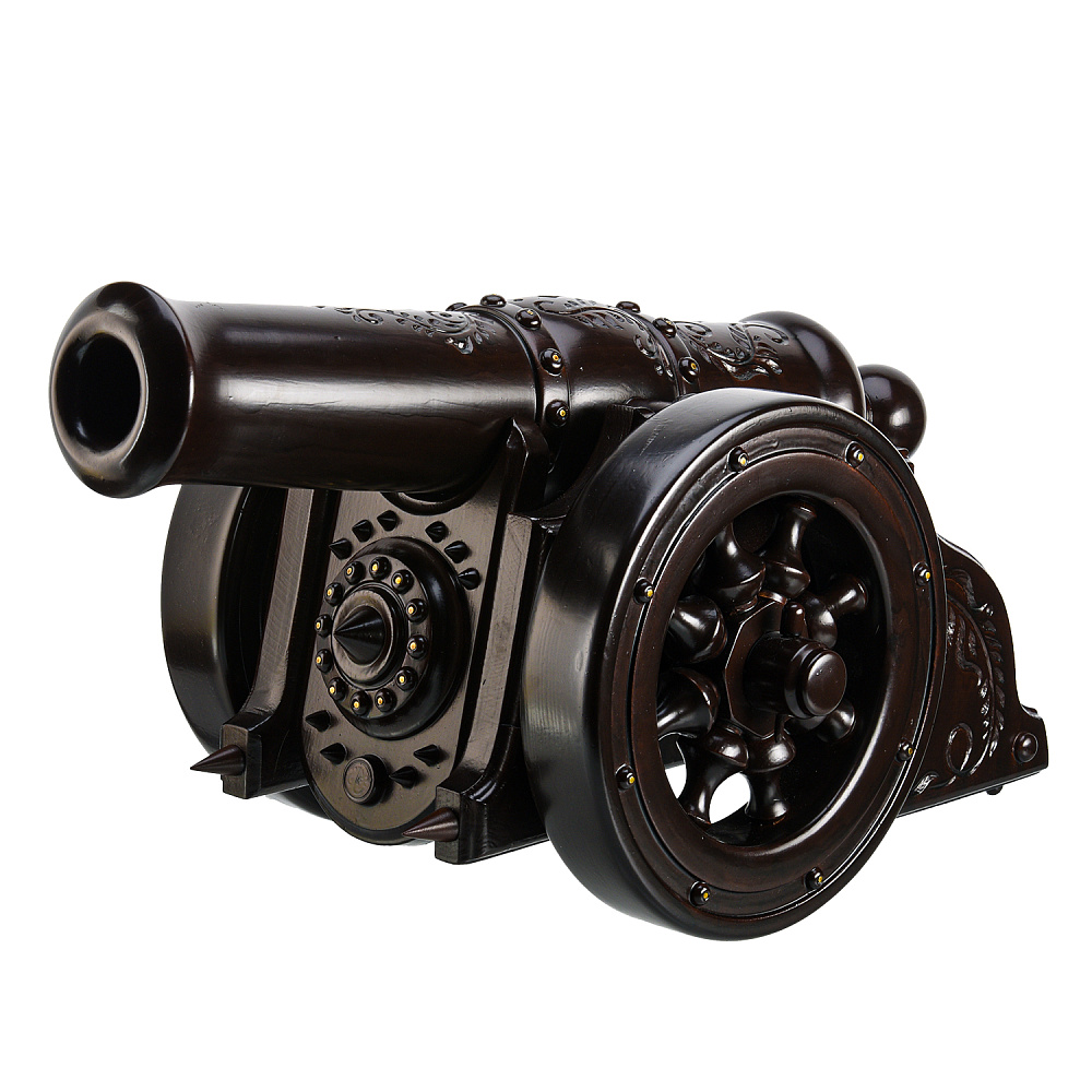 Интерьерная композиция из натурального дерева «Пушка» - интернет магазин Русь Велика я 