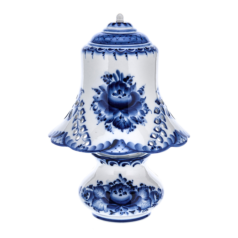 Лампа настольная «Светлячок». Гжель - интернет магазин Русь Велика я 