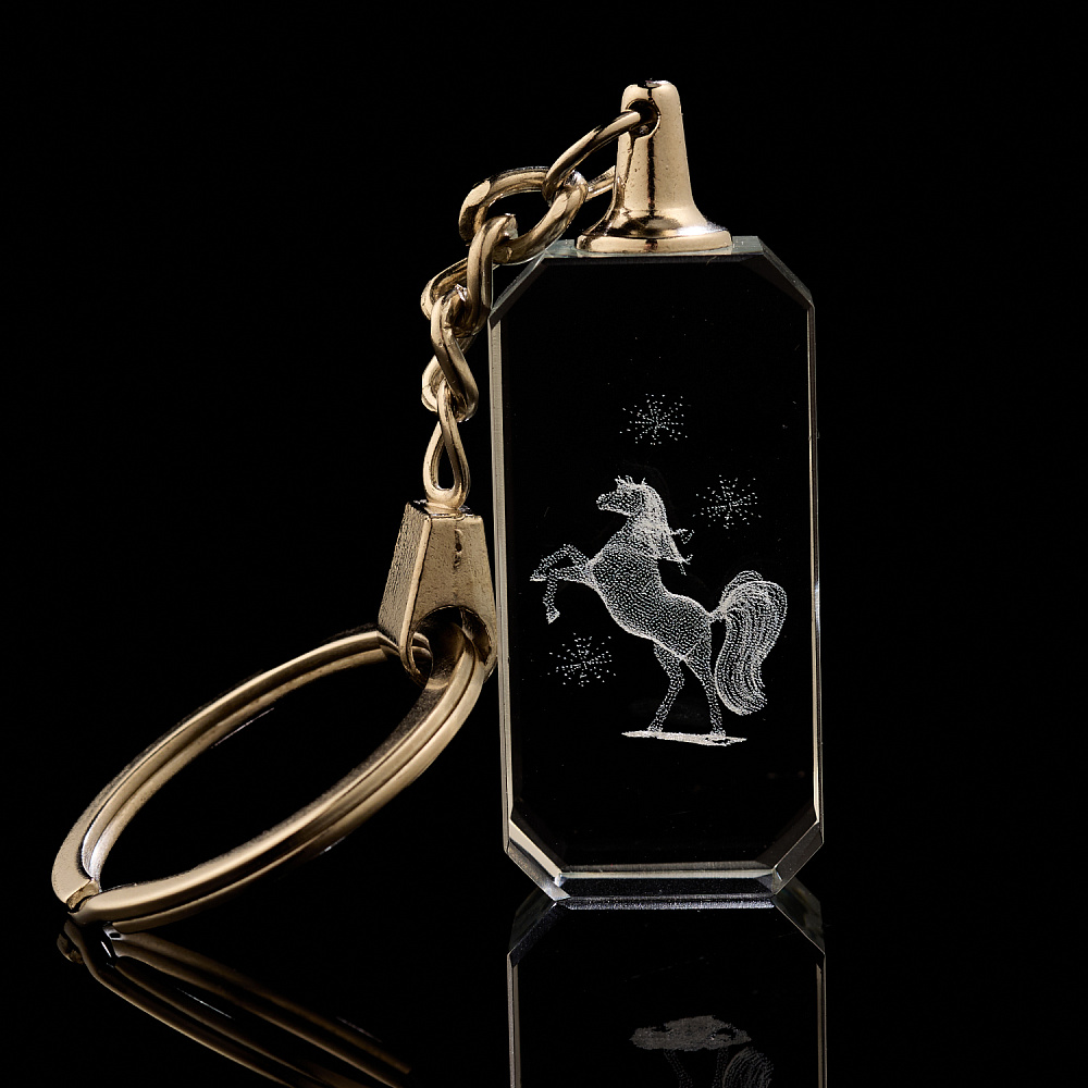 Символ 2026 года. Лазерная графика. Брелок «Лошадь» - интернет магазин Русь Велика я 
