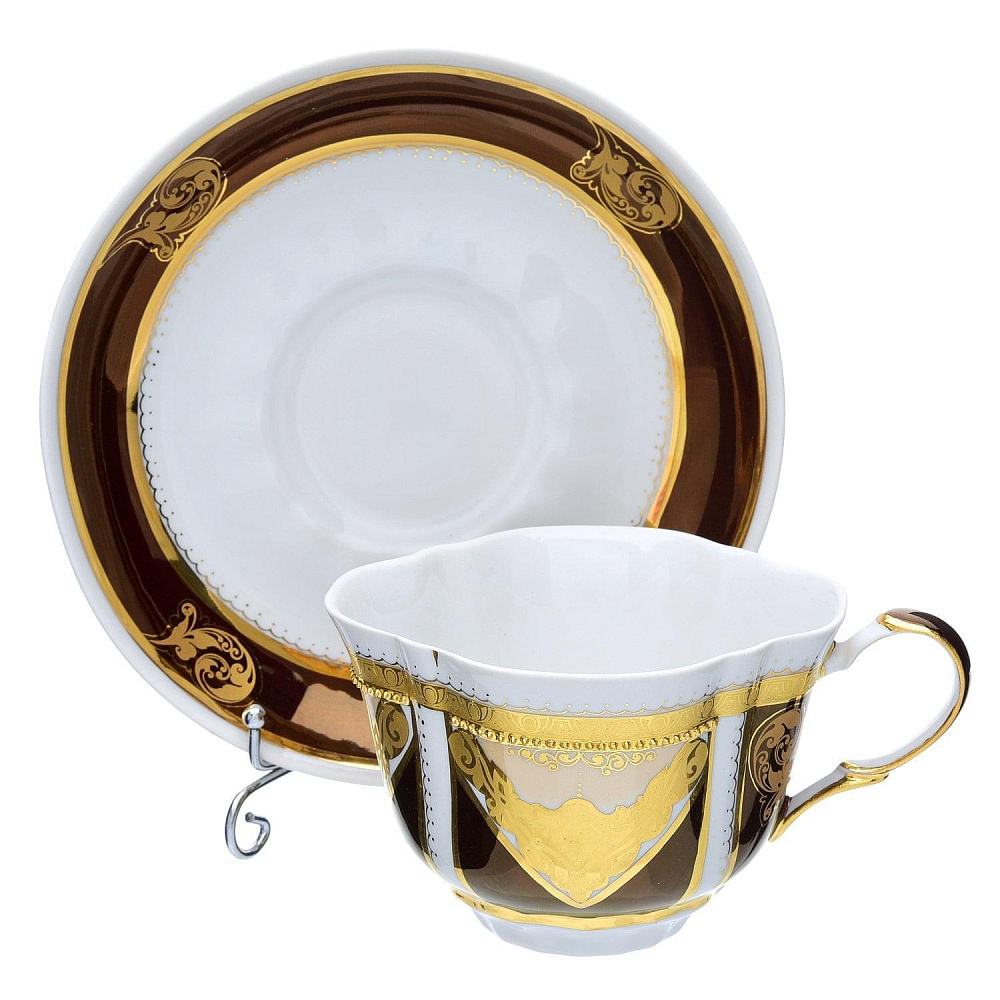 Самовар электрический «Спасская башня». Фарфор. 5 л. с чашками, чайником и сахарницей - интернет магазин Русь Велика я фото 4