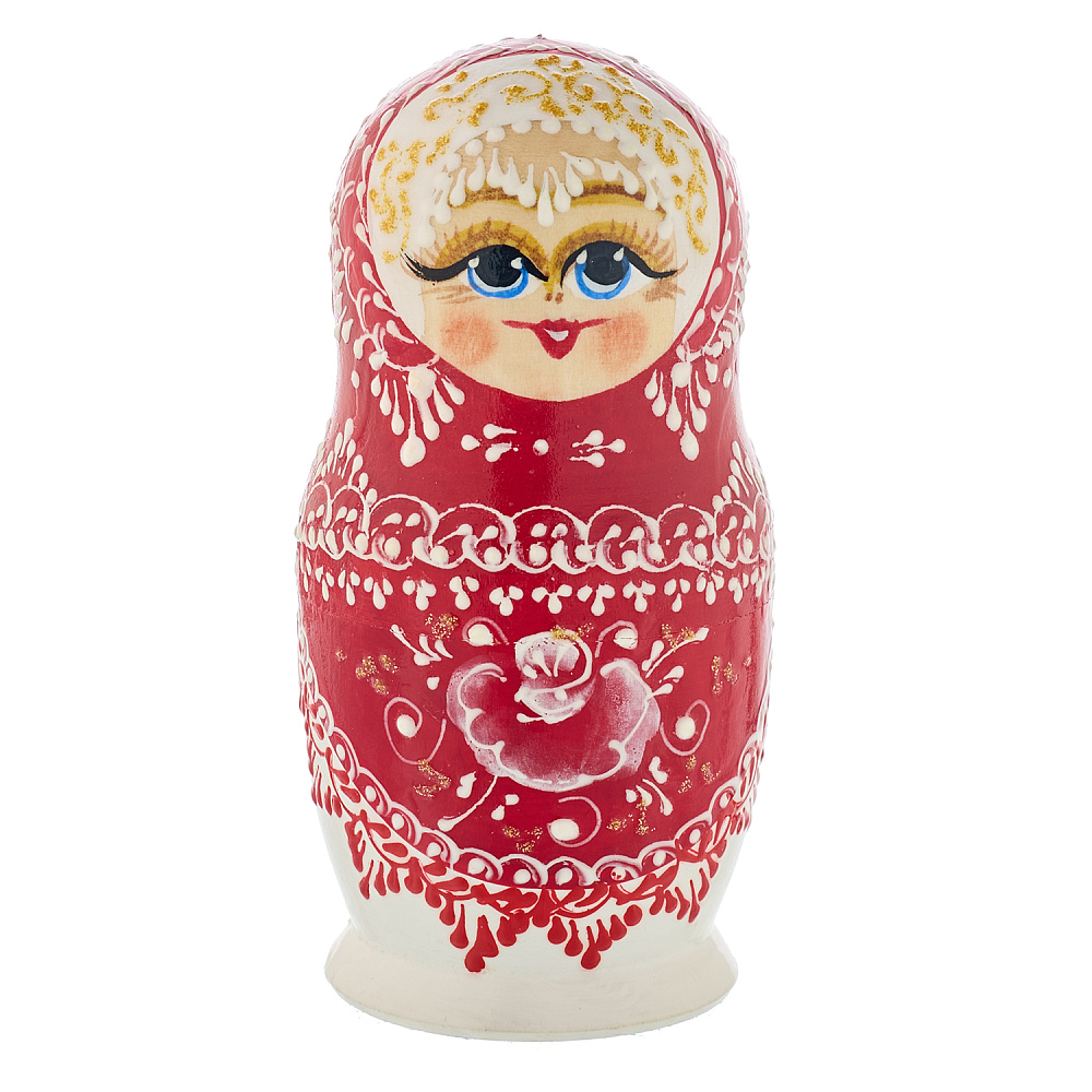 Матрешка «Зимние узоры» 5 мест - интернет магазин Русь Велика я фото 1