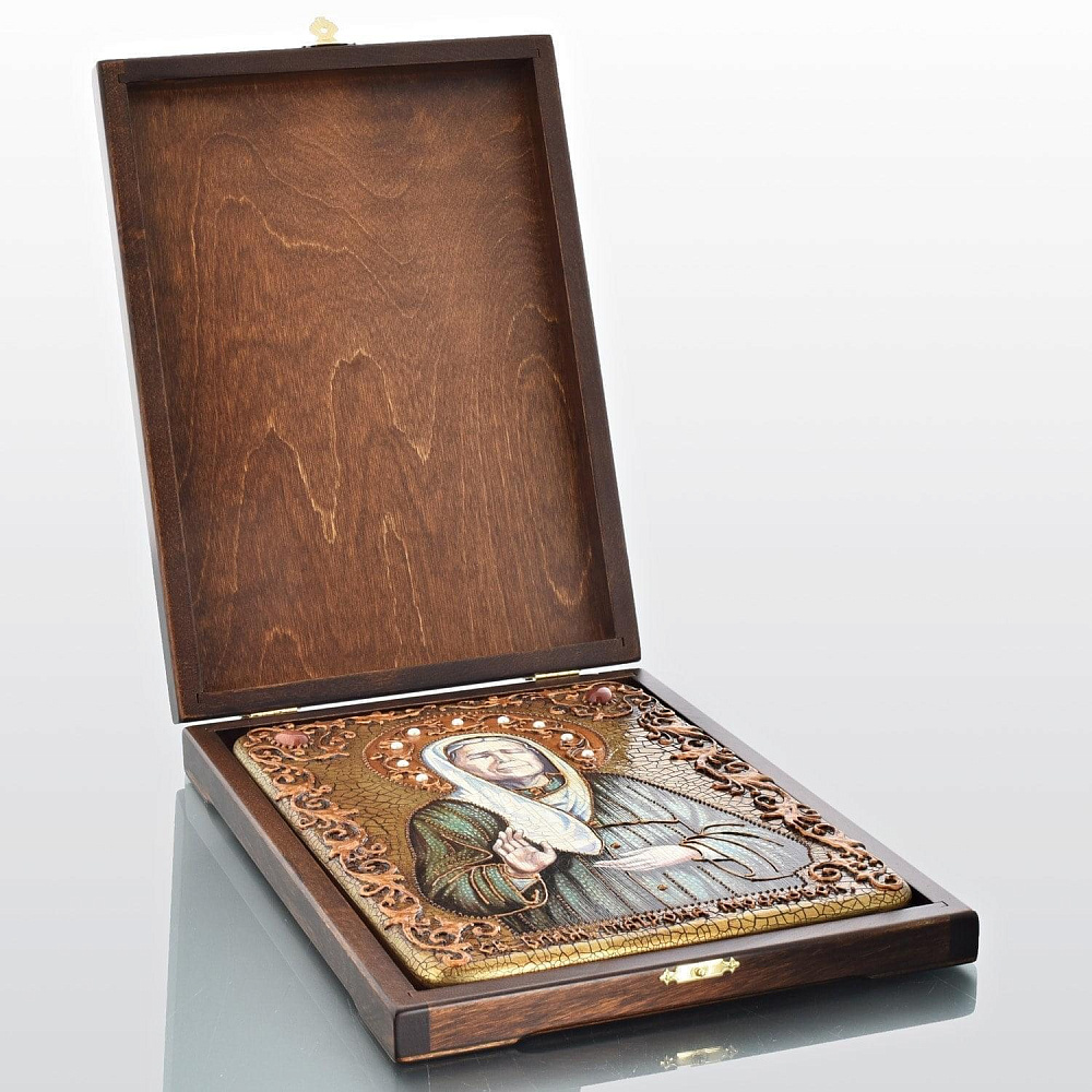 Икона подарочная «Блаженная Матрона Московская» 15 х 20 см - интернет магазин Русь Велика я фото 7