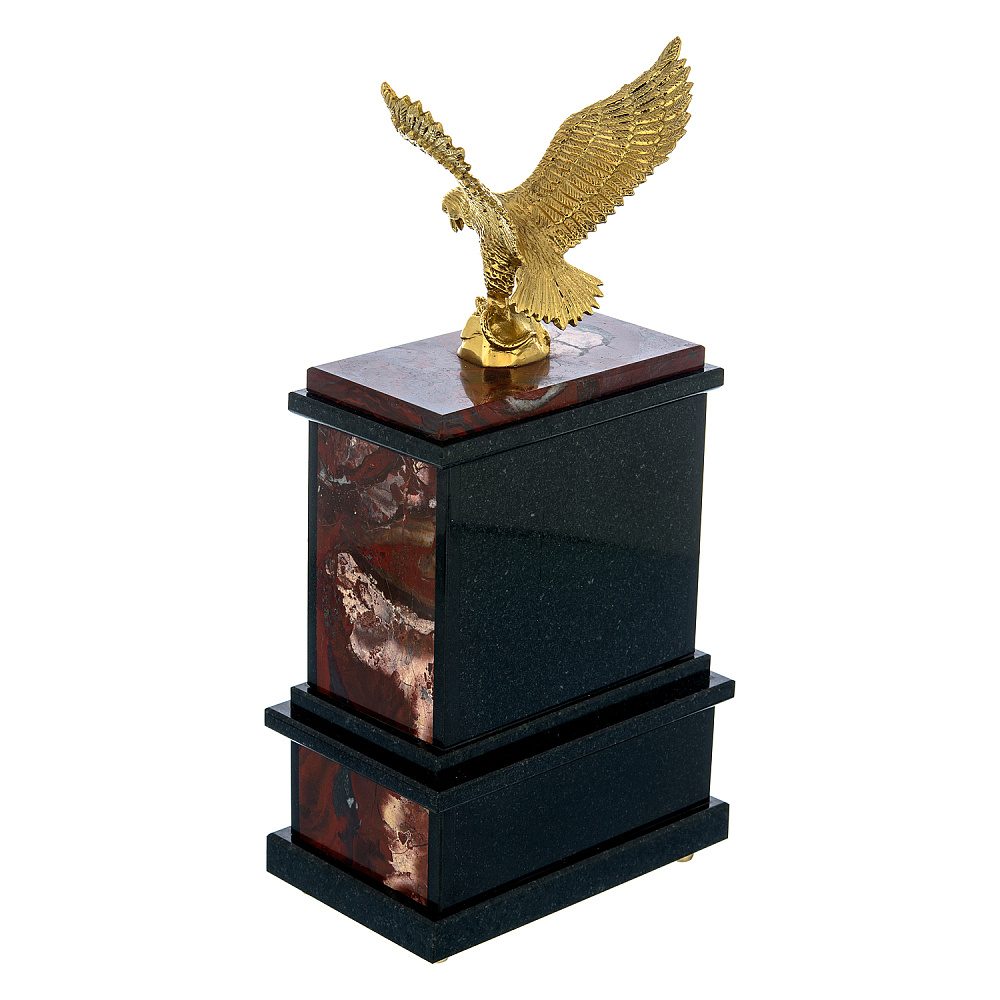 Настольные часы из камня «Орел». Златоуст - интернет магазин Русь Велика я фото 4