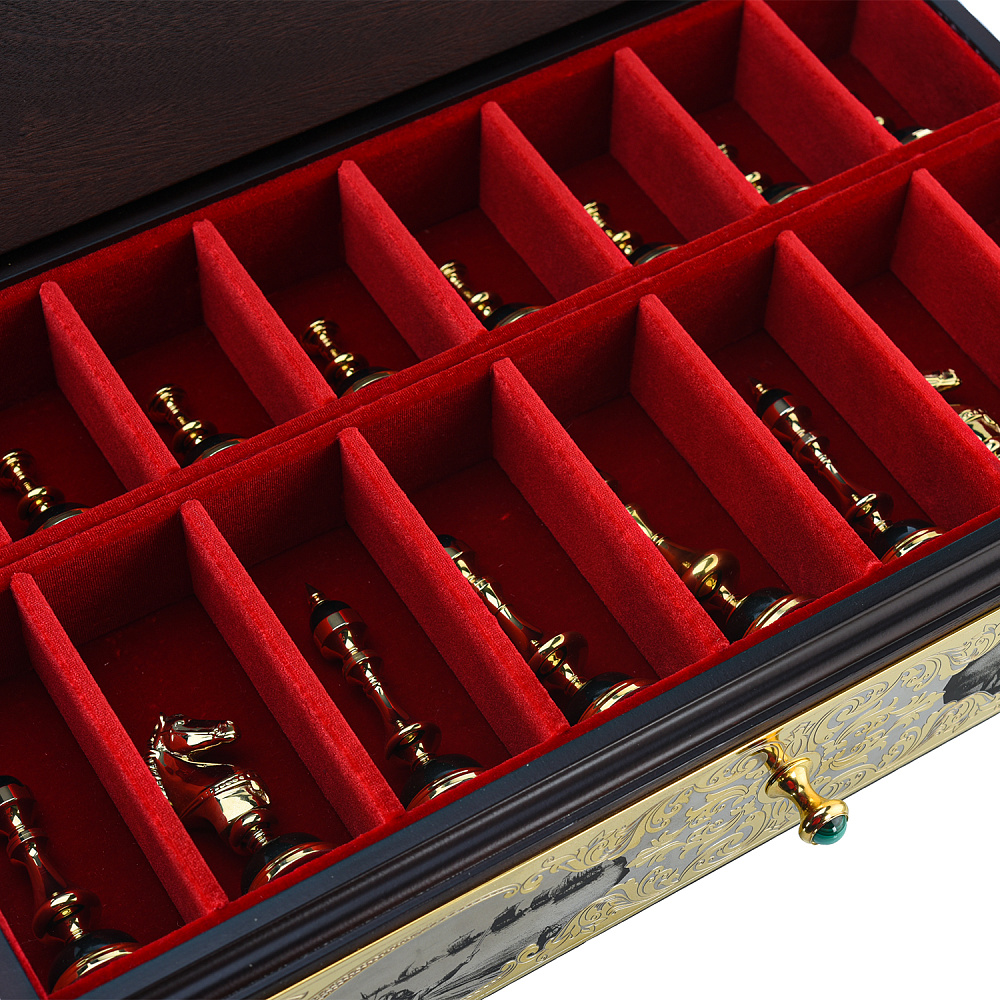 Шахматный ларец «Баталия» 53х53 см. Златоуст - интернет магазин Русь Велика я фото 21